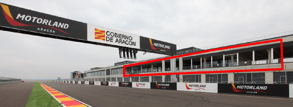 Ubicación Pole Position Suite VIP MotoGP Aragón